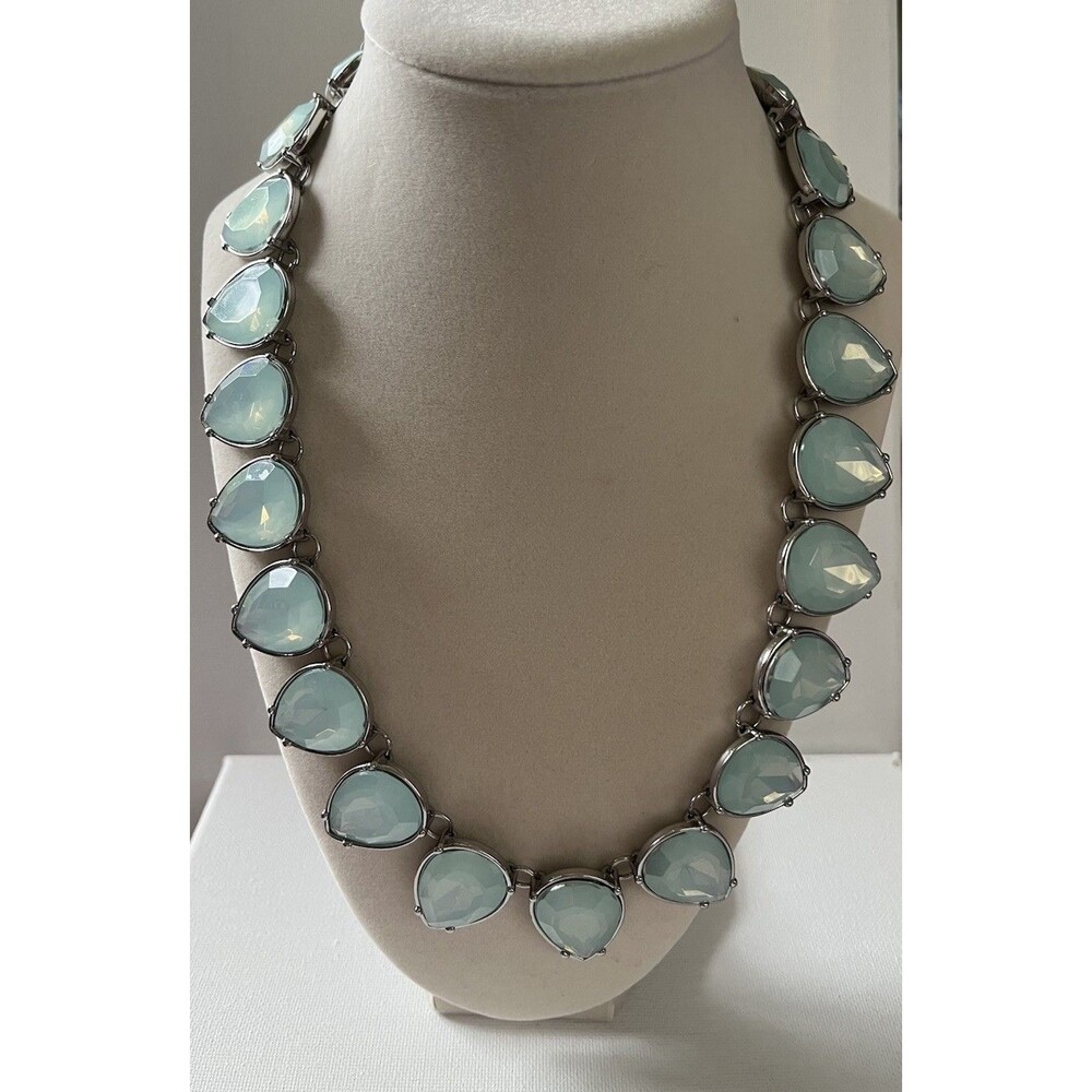 Charming Charlie Teardrop Shaped Rhinestone Statement Necklace Wedding Prom